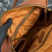 LOUIS VUITTON - Leather Top Handle Bag