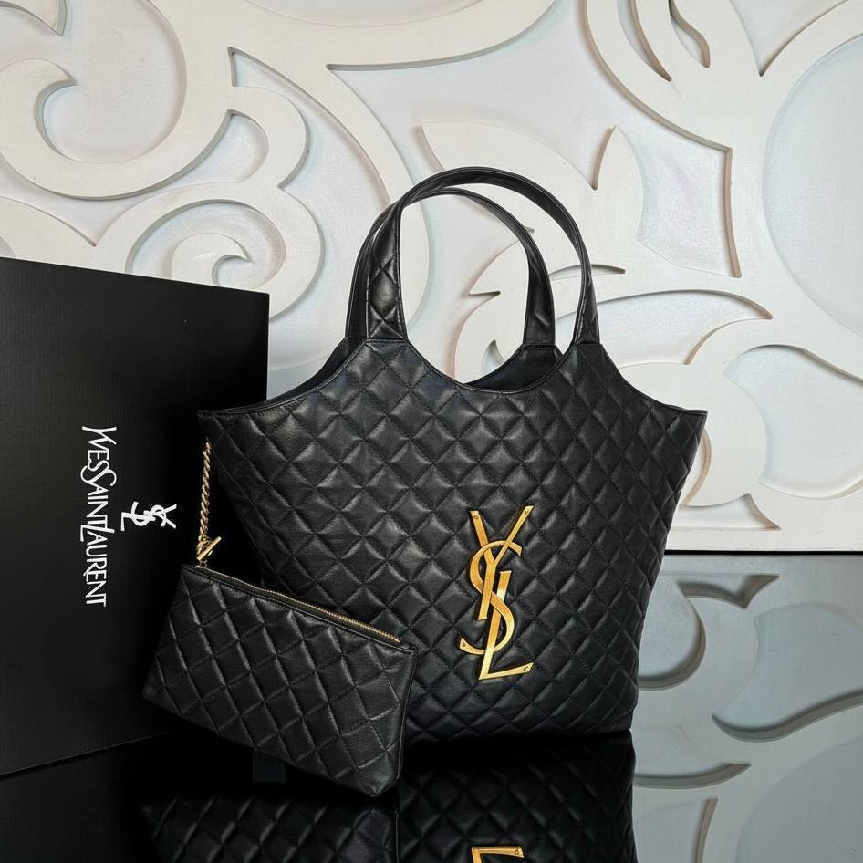SAINT LAURENT - Icare Quilted Tote