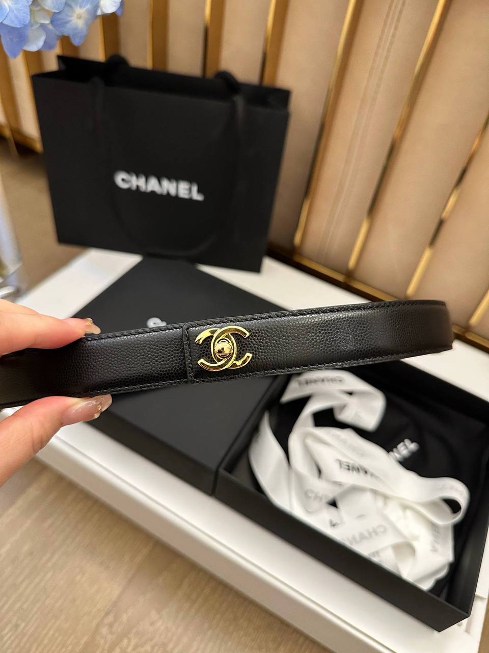 CHANEL - Chain Logo Belt