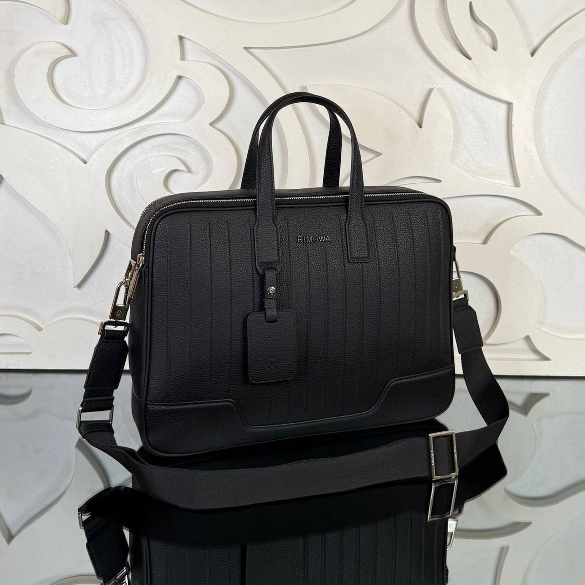 PRADA - Black Structured Tote Bag