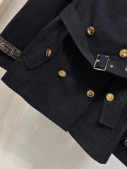 FENDI — Belted Short Trench Jacket