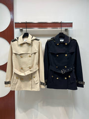 FENDI — Belted Short Trench Jacket