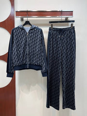DIOR — Oblique Print Knit Set
