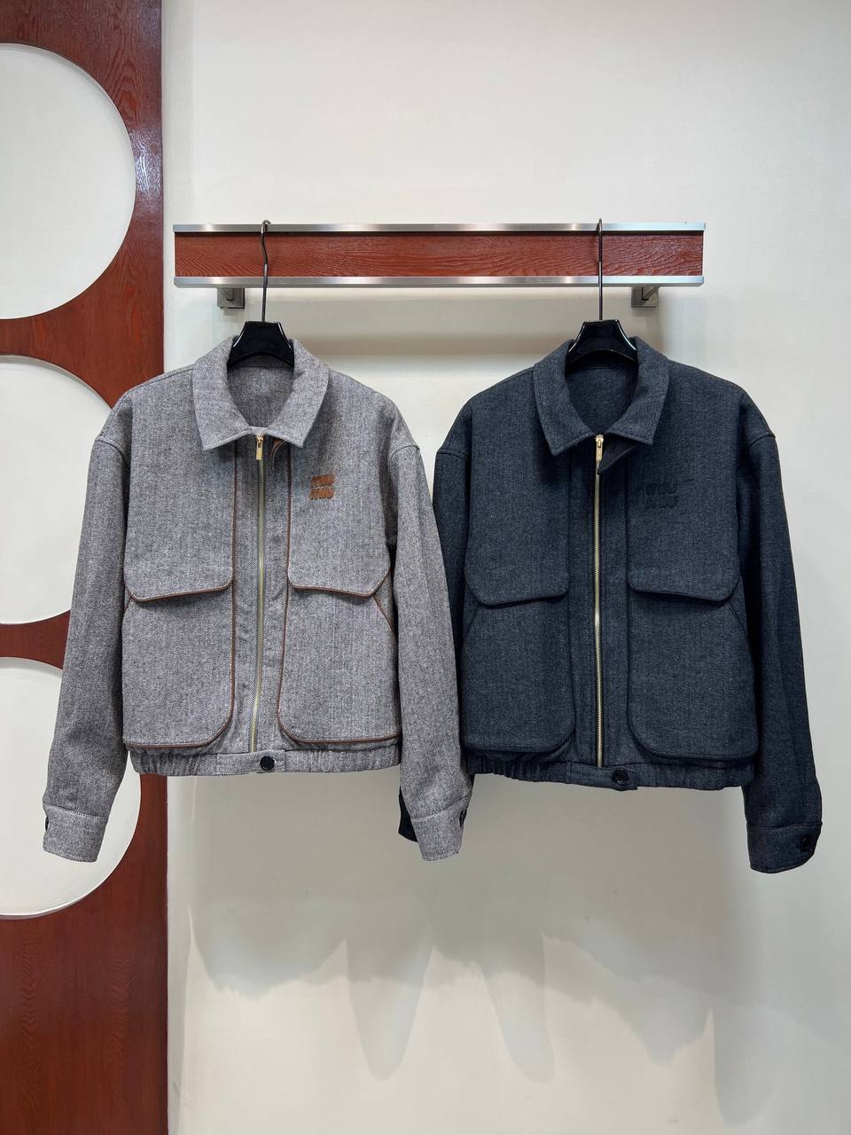 Women's Grey Wool Jacket