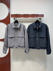 Women's Grey Wool Jacket