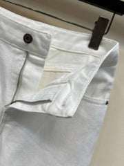 DIOR — White Cotton Trousers