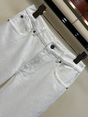 DIOR — White Cotton Trousers