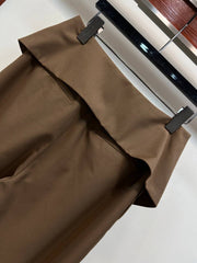 Women's Brown Maxi Skirt
