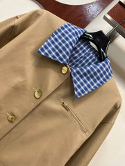 BURBERRY — Check-Collar Utility Jacket