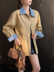 BURBERRY — Check-Collar Utility Jacket