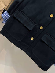 BURBERRY — Check-Collar Utility Jacket