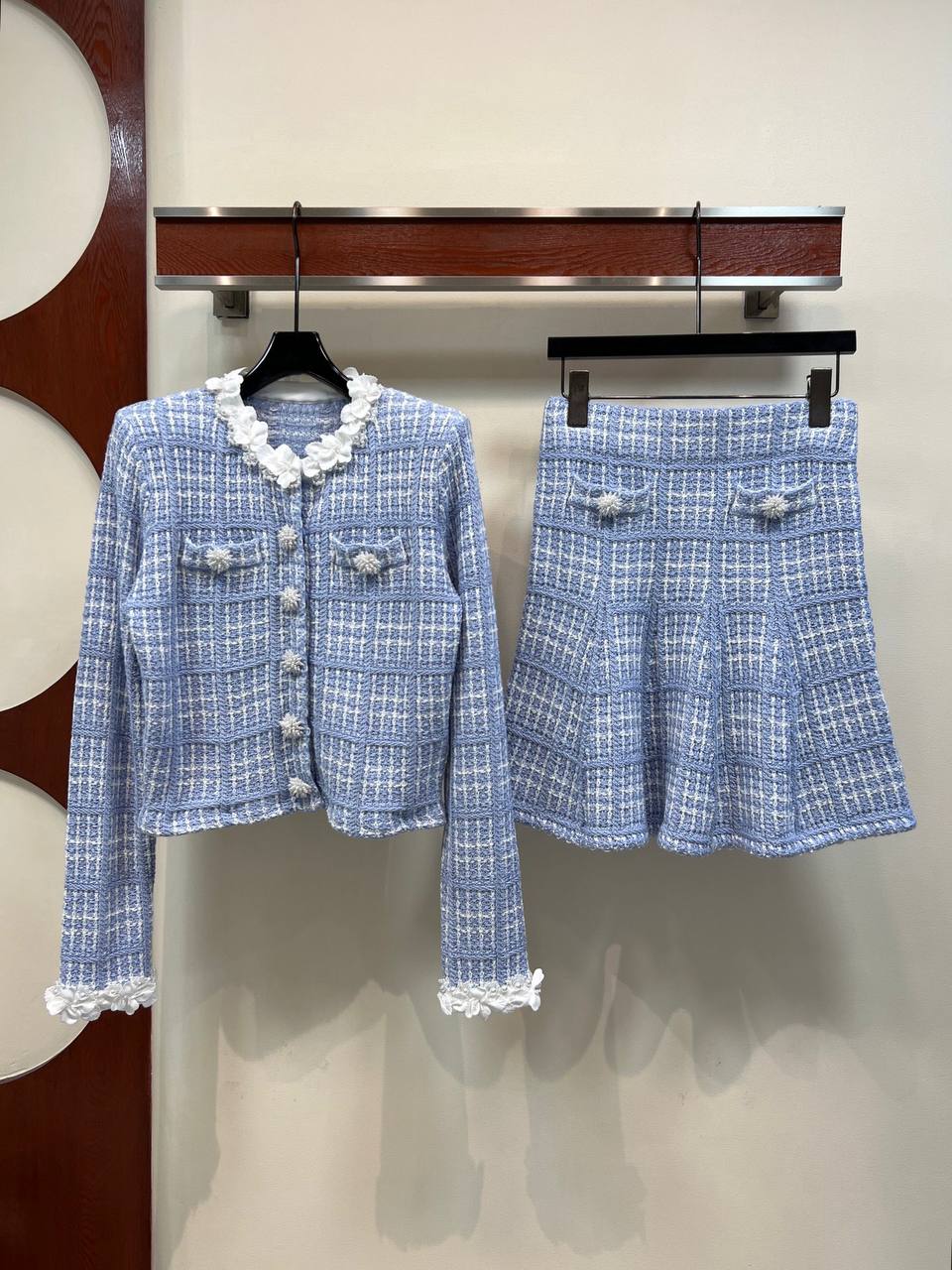 CHANEL — Tweed Skirt Set