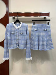 CHANEL — Tweed Skirt Set