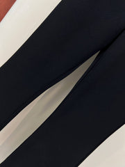 Women's Black Wide-Leg Trousers