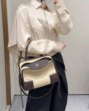Women's Brown Draped Top