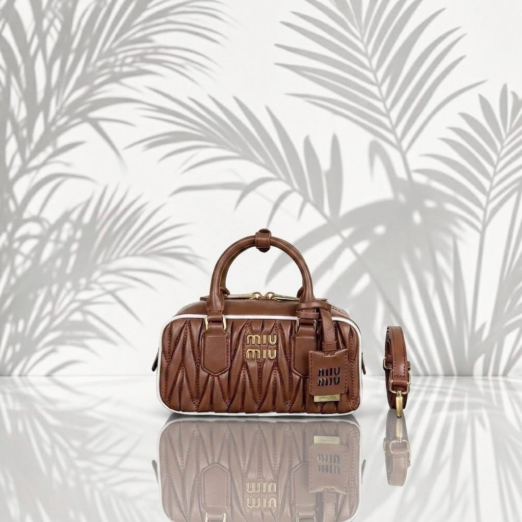 MIU MIU - Arcadie Matelassé Nappa Leather Mini-Bag