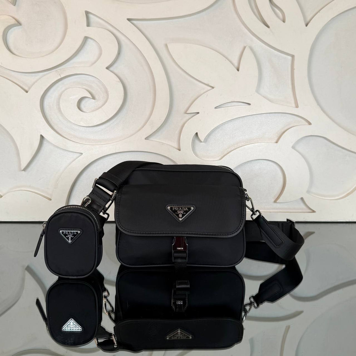 PRADA - Re-Nylon Multi-Pocket Shoulder Bag