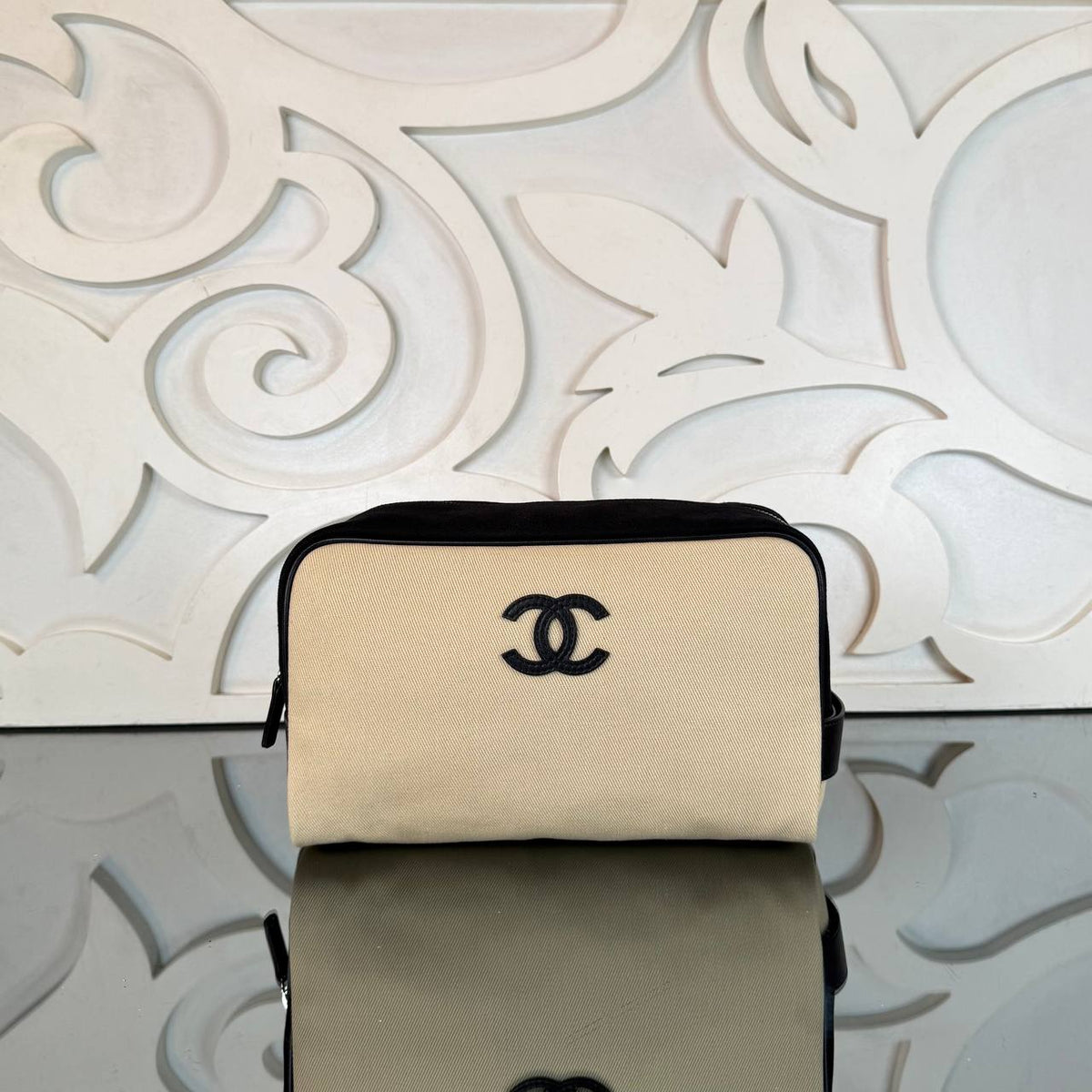 CHANEL - Logo Cosmetic Pouch