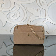 CHANEL - Beige Chain Shoulder Bag