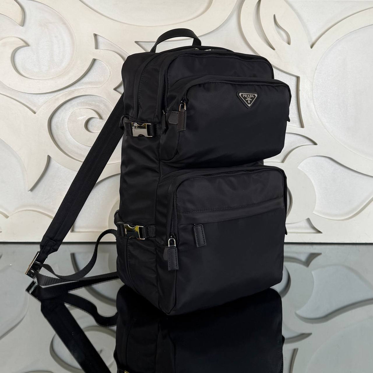 PRADA - Re-Nylon Multi-Pocket Backpack
