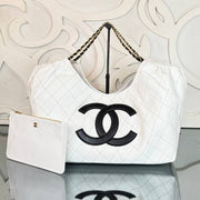 Quilted Leather Tote Bag