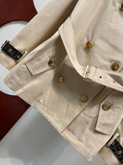 FENDI — Belted Short Trench Jacket
