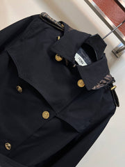 FENDI — Belted Short Trench Jacket