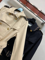 FENDI — Belted Short Trench Jacket
