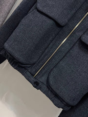Women's Grey Wool Jacket