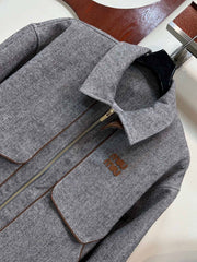 Women's Grey Wool Jacket