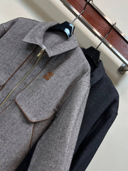 Women's Grey Wool Jacket