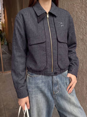Women's Grey Wool Jacket