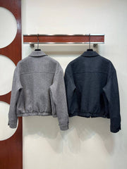Women's Grey Wool Jacket