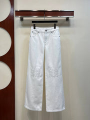DIOR — White Cotton Trousers
