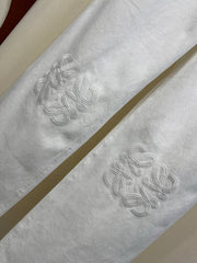 DIOR — White Cotton Trousers