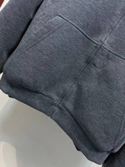 PRADA — Grey Logo Hoodie