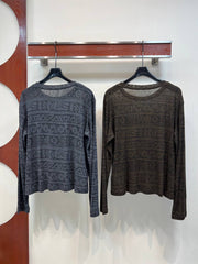 DIOR — Monogram Knit Sweater
