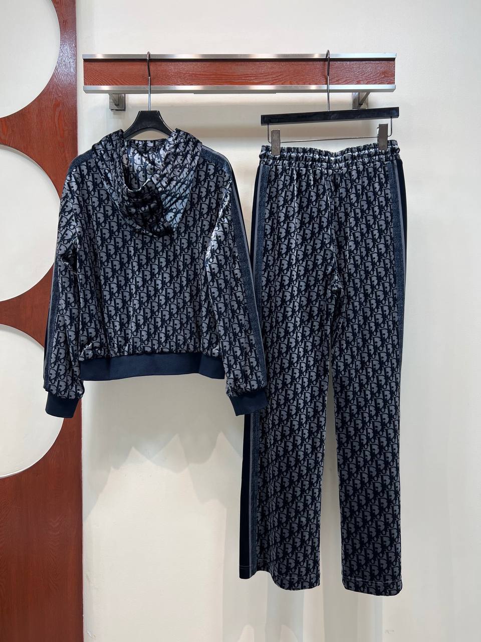 DIOR — Oblique Print Knit Set