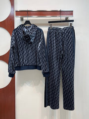 DIOR — Oblique Print Knit Set