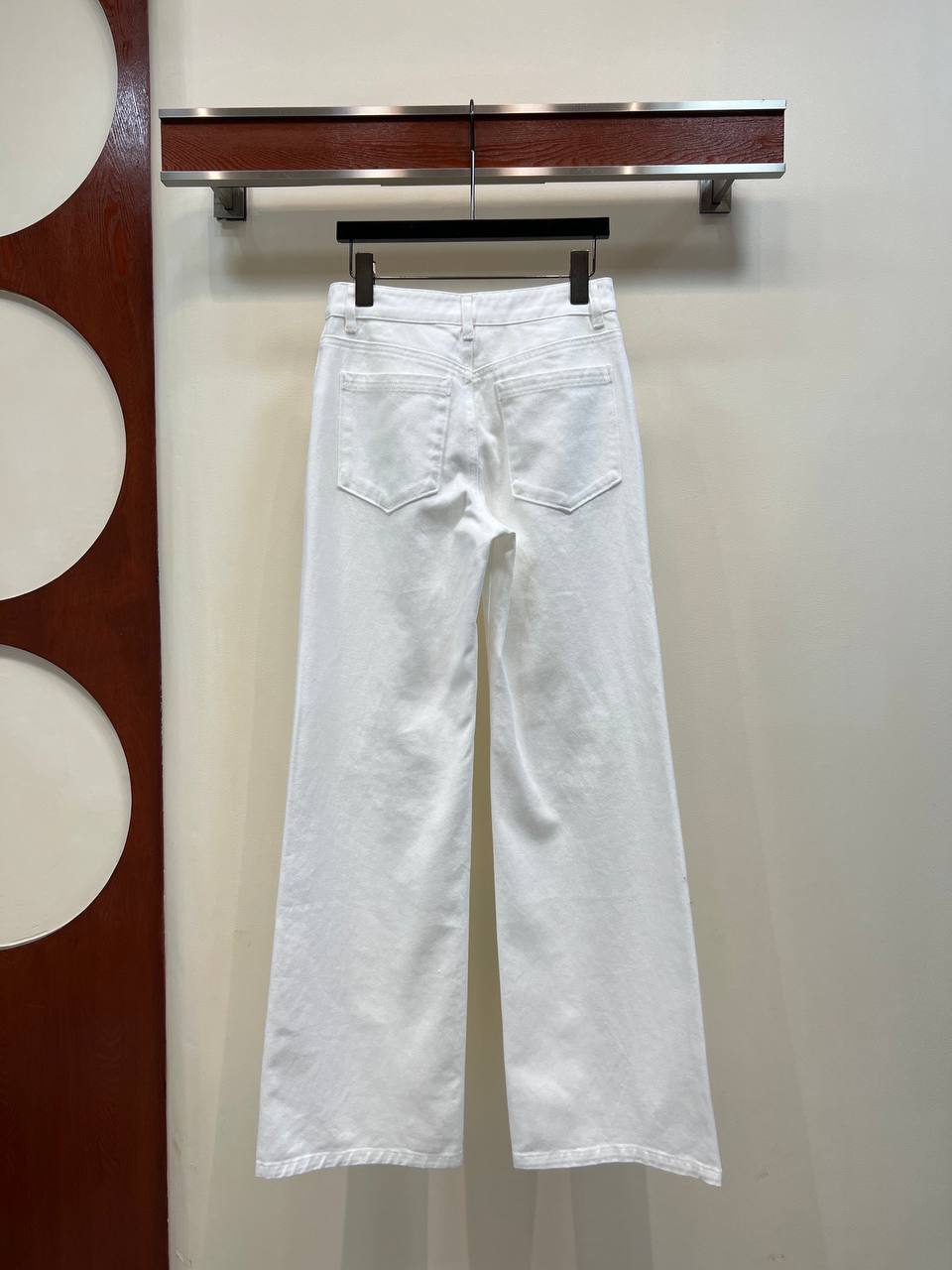 DIOR — White Cotton Trousers