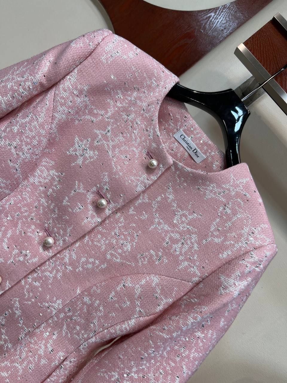 Christian Dior — Tweed Cropped Jacket