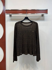 DIOR — Monogram Knit Sweater