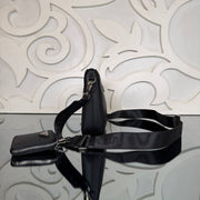 PRADA — Black Leather Shoulder Bag — image 1