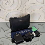 PRADA — Black Leather Shoulder Bag — image 6